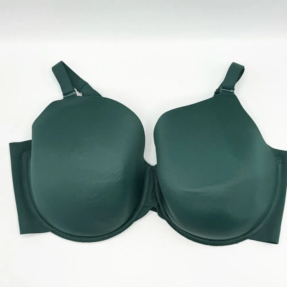 Cacique Lightly Lined Full Coverage Forest Green Adjustable Straps Bra - US 44G